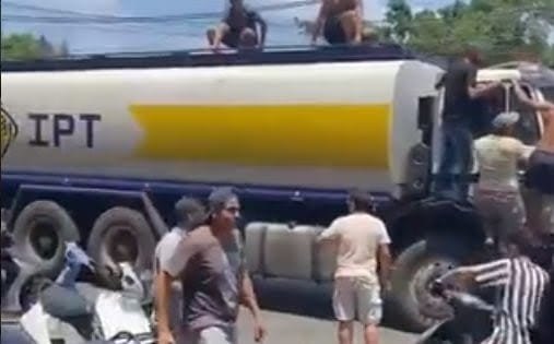 شبان البيسارية صادروا صهريج مازوت لتعبئة مولد الاشتراك