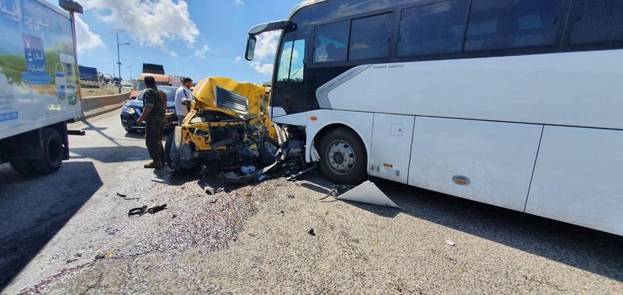 جريح جراء حادث سير على طريق ضهر البيدر الدولية