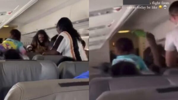 Passengers brawl mid-air on plane, force emergency landing after breaking window 1 Passengers brawl mid-air on plane, force emergency landing after breaking window