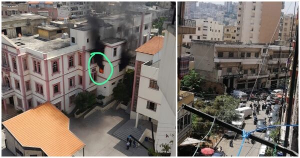 حريق في مدرسة الكلية الاسلامية في طرابلس 1 حريق في مدرسة الكلية الاسلامية في طرابلس