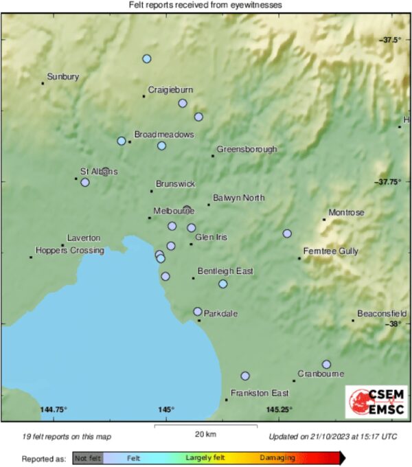 BREAKING : Earthquake hits Melbourne 1 Melbourne
