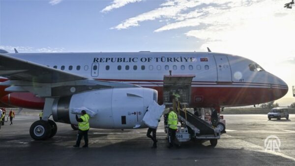 The Presidential plane belonging to Erdogan, carrying medical aid, landed in Cairo 1 The Presidential plane belonging to Erdogan, carrying medical aid, landed in Cairo
