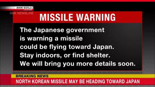 Japan issues J-alert