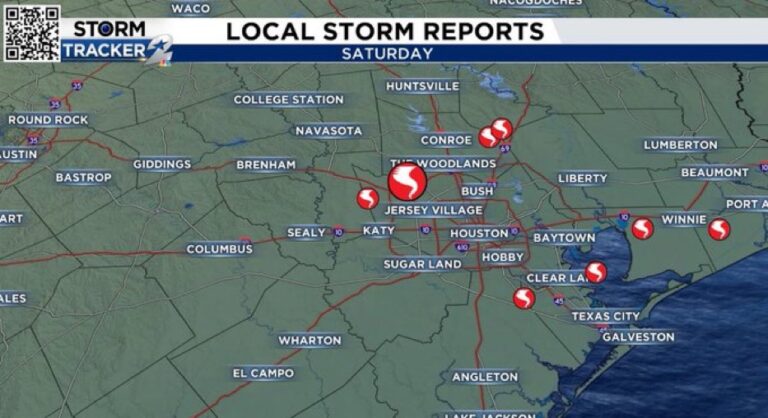 At least 8 tornadoes reported across the greater Houston area in Texas ...