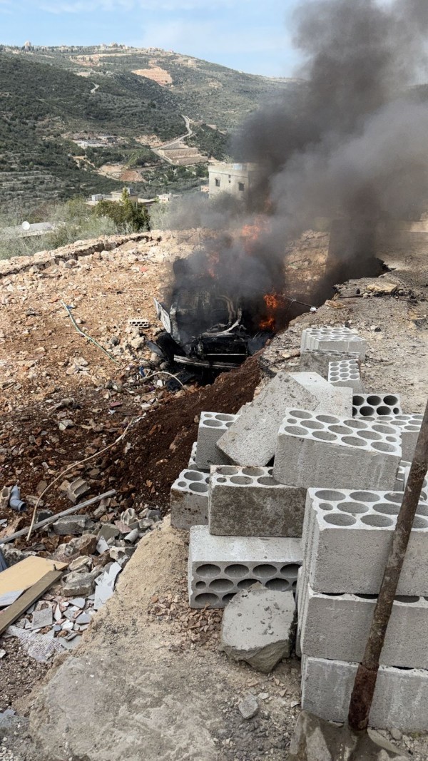 إستهداف سيارة في بلدة بيت ليف في قضاء بنت جبيل 1 قضاء بنت جبيل