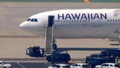 VIDEO: Bomb Threat Diverts Hawaiian Airlines Flight at San Diego Airport