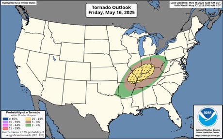 Enhanced risk of severe weather across the MS/Ohio River Valley's for Day 2/Friday 1 Enhanced risk of severe weather across the MS/Ohio River Valley's for Day 2/Friday