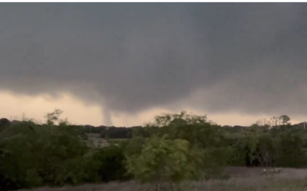 Video: Tornado on the ground in Santo, Texas 1 Video: Tornado on the ground in Santo, Texas