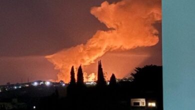 PHOTOS: Israeli warplanes targeted three military sites in western Syria