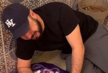 الفنان بدر سلطان يثير الجدل بعد وفاة كلبه ماو وجنازته المزعومة