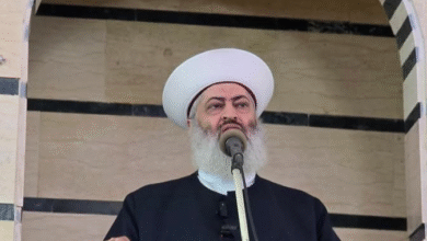 في خطبة مؤثرة: مفتي عكار يستنكر القصف على بيروت ويحث على الفرح رغم الجراح