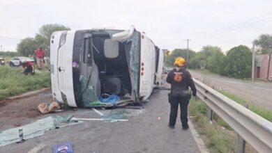 GRAVE VOLCADURA DE AUTOBÚS EN NUEVO LEÓN DEJA VARIAS VÍCTIMAS