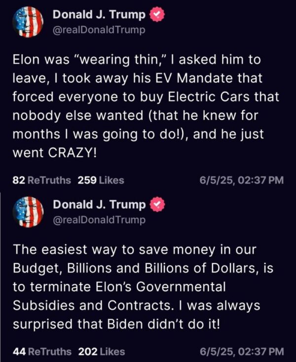 Trump: Elon Musk went crazy 1 Trump: Elon Musk went crazy