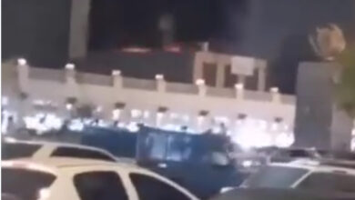 بالفيديو: حريق في في بندر عباس جنوبي إيران