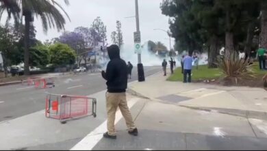 VIDEO: Paramount, California looks like a war zone