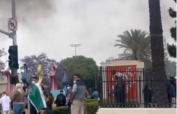 VIDEO: Rioters Seen Burning American Flags During Protests in California 1 VIDEO: Rioters Seen Burning American Flags During Protests in California