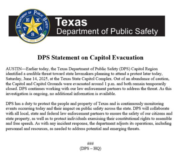 Texas Capitol evacuated after threat against lawmakers identified 1 Texas Capitol evacuated
