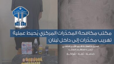 قوى الأمن الداخلي تكشف محاولة تهريب كوكايين إلى لبنان عبر المطار