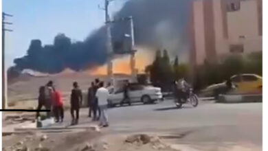 بالفيديو: استهداف موقع صواريخ بالقرب من طهران