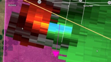 TOTY continues south of Somerset, NE