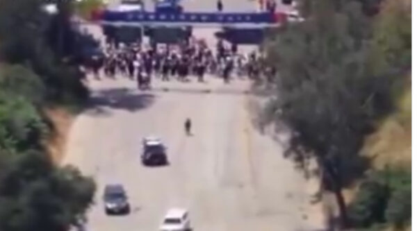ICE Officials were blocked and escorted from the Dodger Stadium grounds after trying to set up a staging ground 1 ICE Officials were blocked and escorted from the Dodger Stadium grounds after trying to set up a staging ground