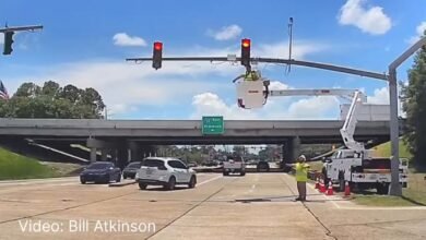 VIDEO: Electrical Worker Struck by 18-Wheeler in Livingston Parish Caught on Dashcam