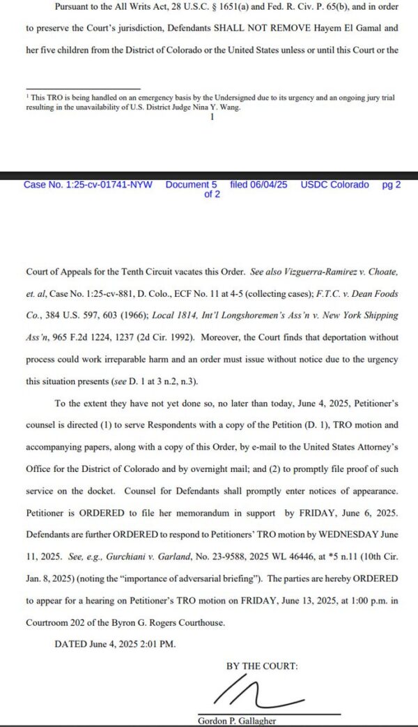 Judge BLOCKS Trump administration from deporting the family of Mohamed Soliman 1 Judge BLOCKS Trump administration from deporting the family of Mohamed Soliman