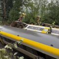 German First Responders at Scene of Train Derailment in Baden-Württemberg