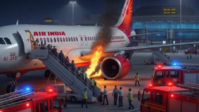 Air India Flight Fire at Delhi Airport: Passengers Safe After AI 315 Incident