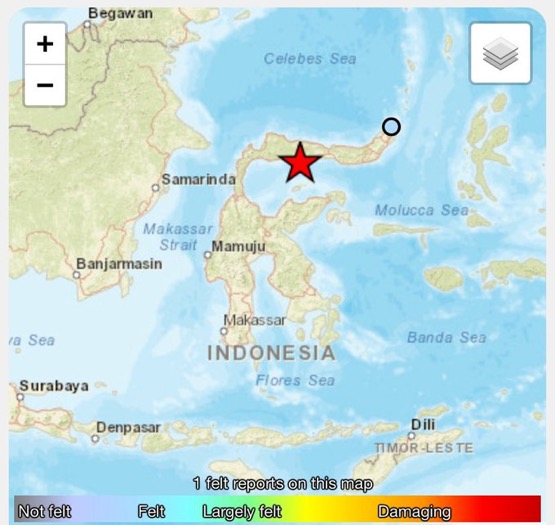 Prelim M6.4 earthquake hits Indonesia
