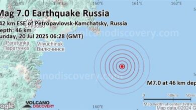 Magnitude 6.2 earthquake strikes near east coast of Kamchatka region