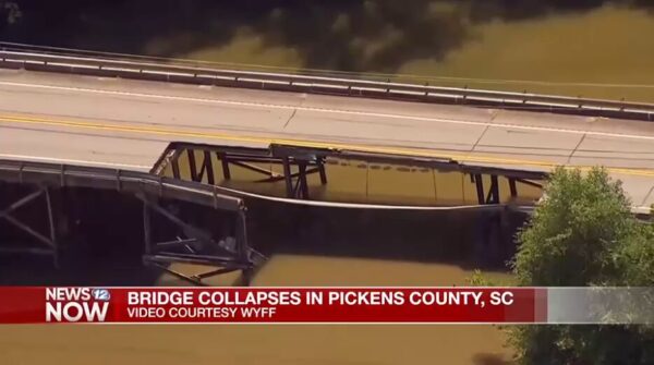 Bridge Collapse in Pickens County: Partial Failure at Twelve Mile River Crossing Caught on Video 1 Bridge Collapse in Pickens County