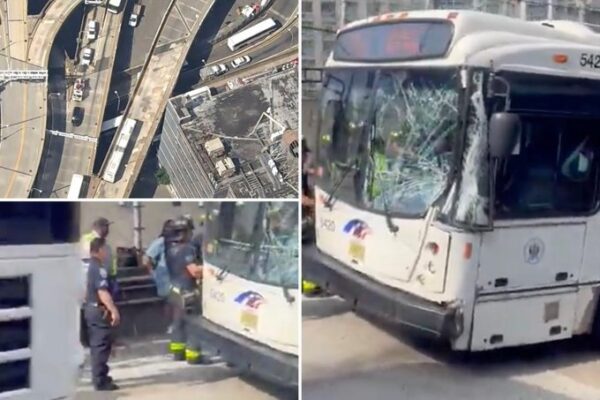 Port Authority bus collision