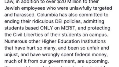 Trump announces agreement with Columbia University