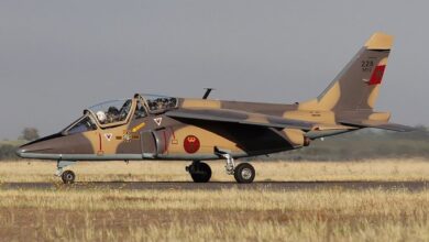 تحطم طائرة مغربية AlphaJet بالقرب من مطار فاس