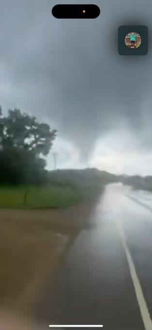 Photo: Tornado on the ground near Sauk City, Wisconsin 1 tornado on the ground near Sauk City Wisconsin