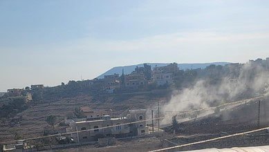 بالفيديو: 3 قذائف استهدفت منطقة "الكيلو ٩" بين بلدتي بليدا وعيترون