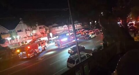 Police respond to Los Angeles mass shooting scene in San Fernando Valley