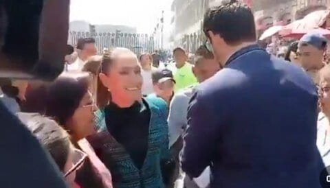 VIDEO: DETENIDO EL HOMBRE QUE ACOSÓ A CLAUDIA SHEINBAUM 1 VIDEO: DETENIDO EL HOMBRE QUE ACOSÓ A CLAUDIA SHEINBAUM