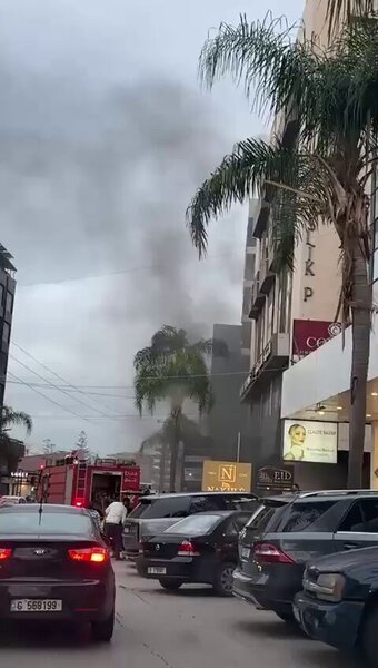 حريق داخل سيارة