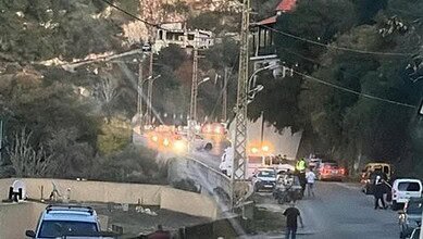 قطع الطريق بين بلدتي كفرحتى وكفرملكي حفاظا على سلامة المواطنين