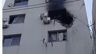 بالفيديو: استهداف شقة سكنية في النبعة - برج حمود فجرا