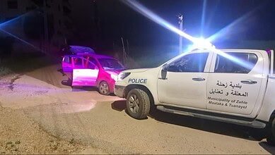مطاردة في زحلة تنتهي بتوقيف أربعة أشخاص ومصادرة أسلحة