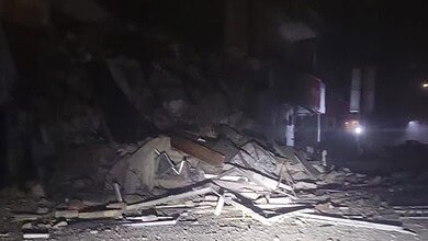 بالفيديو: دمار واسع في الشياح فجراً.. ثلاثة مبانٍ سكنية متضررة