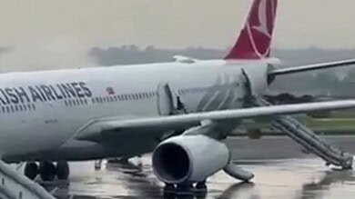Video: Turkish Airlines Plane Catches Fire While Landing in Nepal