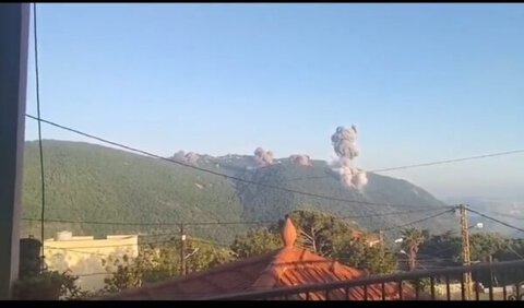 بالفيديو: غارة على أطراف بلدة رومين قضاء النبطية 1 بالفيديو: غارة على أطراف بلدة رومين قضاء النبطية