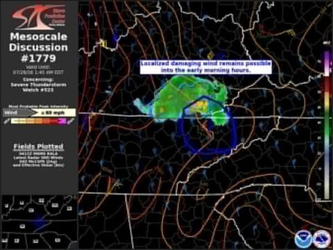 SPC: Localized Damaging Winds Possible Overnight Across Parts of Virginia, Tennessee, and Kentucky 1 SPC: Localized Damaging Winds Possible Overnight Across Parts of Virginia, Tennessee, and Kentucky