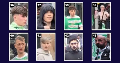 Police Release More Images in Appeal Following Disorder During Celtic Title Celebrations in Glasgow, Scotland