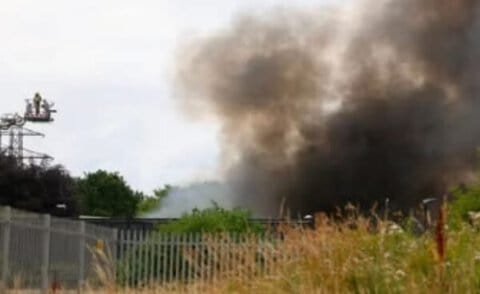 Factory fire in Washington, Tyne and Wear, Northeast England triggers major emergency response after reported explosions 1 Factory fire in Washington, Tyne and Wear, Northeast England triggers major emergency response after reported explosions