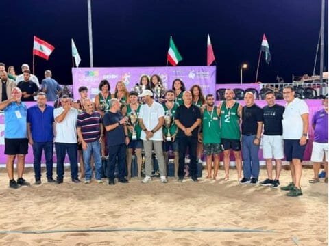 لبنان يتوّج ببطولة غرب آسيا للكرة الطائرة الشاطئية في البترون